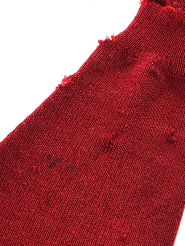 【中古品】【メンズ】 USED ユーズド DAMAGE CARDIGAN ダメージ カーディガン トップス 146-260913-rt-19-tagh サイズ:不明 下記参照 カラー:レッド 万代Net店