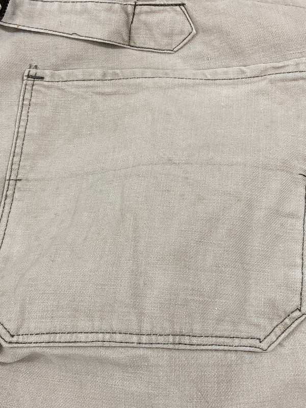 【現状渡し品】【メンズ】 VINTAGE 年代不明 WORK SHORTS ヴィンテージ ワーク ショーツ ワークパンツ メンズ ボトムス 157-250601-em-21-min カラー:ライトベージュ 万代Net店