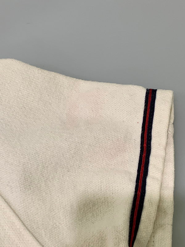 【現状渡し品】【メンズ】 wilson ウィルソン 50S BASEBALL SHIRT ベースボールシャツ トップス 146-250609-ks-48-min サイズ:L カラー:ホワイト系 万代Net店