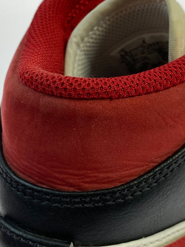 【現状渡し品】【メンズ】 NIKE ナイキ 554724-122 AIR JORDAN 1 MID GYM RED 靴 シューズ スニーカー 160-250610-AS-11-min サイズ:27.5cm カラー:ホワイト/ブラック/レッド 万代Net店