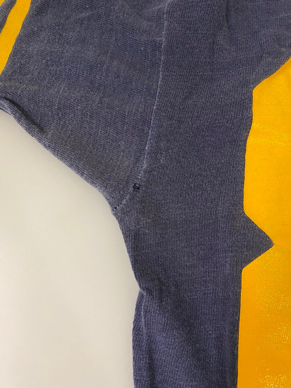【現状渡し品】【メンズ】 チャンピオン 70's NORTRE DAME FOOTBALL SHIRT 70年代 フットボールシャツ 半袖Tシャツ トップス 146-250613-yn-16-min サイズ:M カラー:ネイビー 万代Net店