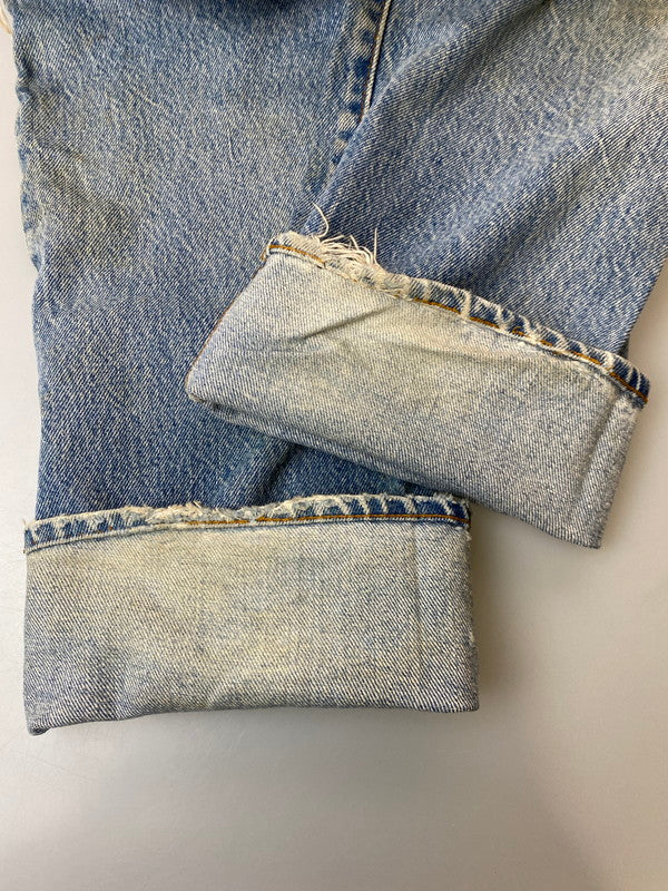 【現状渡し品】【メンズ】 Levi's リーバイス 501DENIM PANTS 80s USA製 ボタン裏532 デニムパンツ ボトムス 157-250720-AS-7-min カラー:ブルー 万代Net店