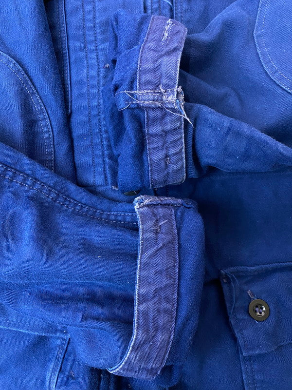 【中古品】【メンズ】 REINE BAUMWOLLE レーネ・バウムヴォレ FRENCH WORK JACKET フレンチワークジャケット 146-250623-ks-12-min サイズ:48 カラー:ブルー 万代Net店