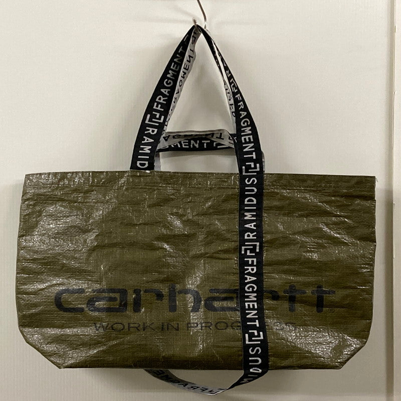 【現状渡し品】【メンズ】 CARHARTT WIP×RAMIDUS カーハート ダブリューアイピー × ラミダス TOTE BAG トートバッグ カバン 鞄 エコバッグ 188-250705-cn-9-min カラー:ダークオリーブグリーン 万代Net店