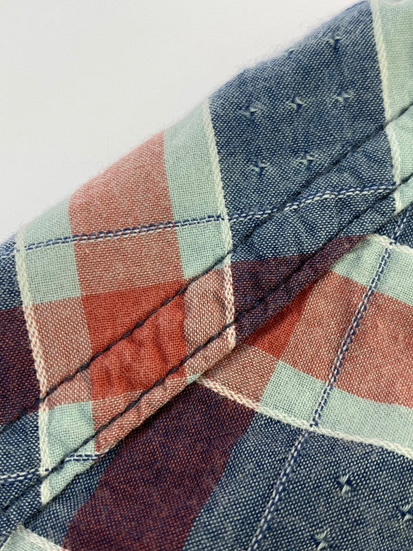 【中古品】【メンズ】 UES ウエス WEAR WELL WESTERN SHIRT ウエア ウィル ウェスタン シャツ トップス 145-250626-jt-13-min サイズ:1 カラー:ネイビー/レッド 万代Net店