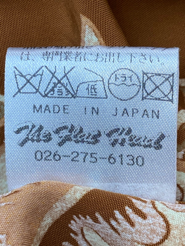 【中古品】【メンズ】 THE FLAT HEAD ザフラットヘッド ALOHA SHIRT PALMS LABEL アロハシャツ ハワイアンシャツ メンズ 半袖 トップス 145-250627-em-22-min サイズ:S カラー:ブラウン系 万代Net店