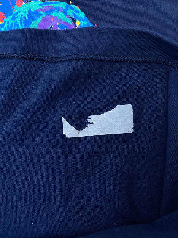 【中古品】【メンズ】 COMTEC コムテック 90S ART TEE 90年代 アート Tシャツ メンズ トップス 半袖 146-250627-em-29-min サイズ:L カラー:ネイビー 万代Net店