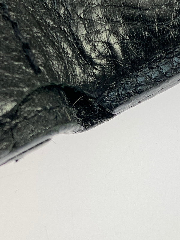 【中古品】【メンズ/レディース】 IL BISONTE イルビゾンテ トリフォルドウォレット 三つ折り財布 メンズ レディース 小物 200-250701-em-18-min カラー:ブラック 万代Net店