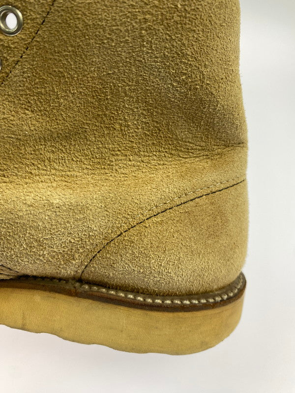 【中古品】【メンズ】 RED WING レッドウィング 8167 犬タグ 6-INCH PLAIN TOE BOOTS 靴 シューズ ブーツ 164-250708-AS-2-min サイズ:8E カラー:ベージュ 万代Net店