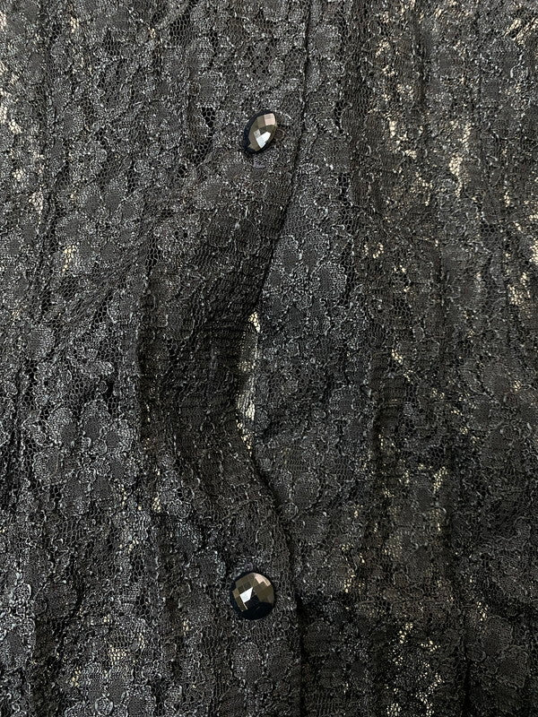 【中古品】【レディース】 AWN JOY 80S LACE CARDIGAN レース カーディガン 170-250702-ks-57-min サイズ:不明 カラー:ブラック 万代Net店