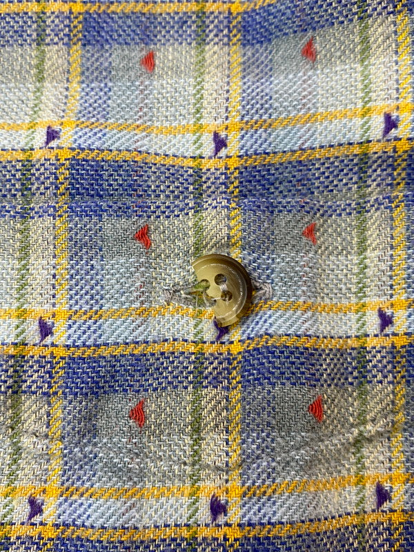 【中古品】【メンズ】 THE TERRITORY AHEAD ザテリトリーアヘッド COTTON CHECK SHIRT コットン チェック シャツ 長袖 メンズ トップス ヴィンテージ 146-250704-em-16-min サイズ:XL カラー:ブルー系(チェック柄) 万代Net店