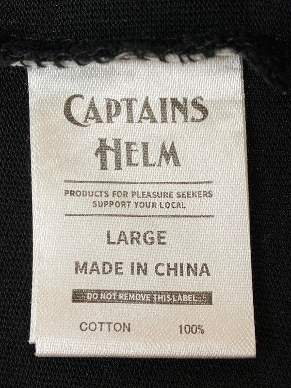 【中古品】【メンズ】 CAPTAINS HELM キャプテンズヘルム × BYRD バード #10TH ANNIVERSARY BOLT TEE 10周年アニバーサリー ボルト Tシャツ メンズ トップス 半袖 140-250704-em-26-min サイズ:L カラー:ブラック 万代Net店