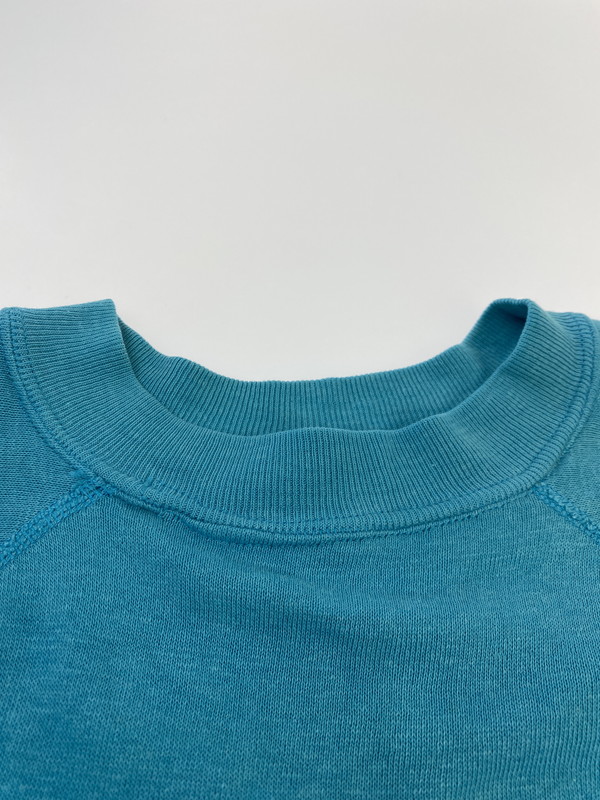 【中古品】【メンズ】 VINTAGE 60-70S RAGLAN SWEATSHIRT TURQUOISE BLUE ヴィンテージ 60-70年代 ラグラン スウェットシャツ 半袖 クルーネック スウェット 146-250707-em-07-min カラー:ターコイズブルー 万代Net店