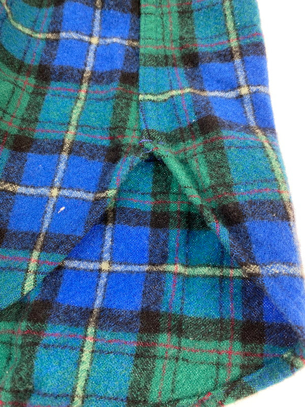 【中古品】【メンズ】 PENDLETON ペンドルトン L S 70S WOOL SHIRT 長袖 70年代 ウール シャツ メンズ トップス チェック 146-250707-em-14-min サイズ:M カラー:グリーン/ブルー(チェック柄) 万代Net店