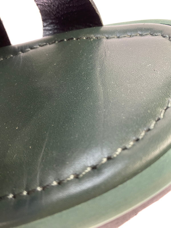 【中古品】【メンズ】 AURALEE オーラリー 221201 LEATHER BELT SANDALS 靴 シューズ サンダル 164-250708-AS-35-min サイズ:9 カラー:グリーン 万代Net店