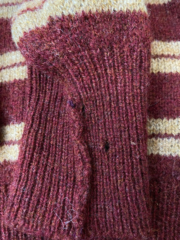 【現状渡し品】【メンズ】 ブルックスブラザーズ 70S BORDER KNIT ボーダーニット 146-250803-AS-12-min サイズ:44 カラー:ブラウン系 万代Net店