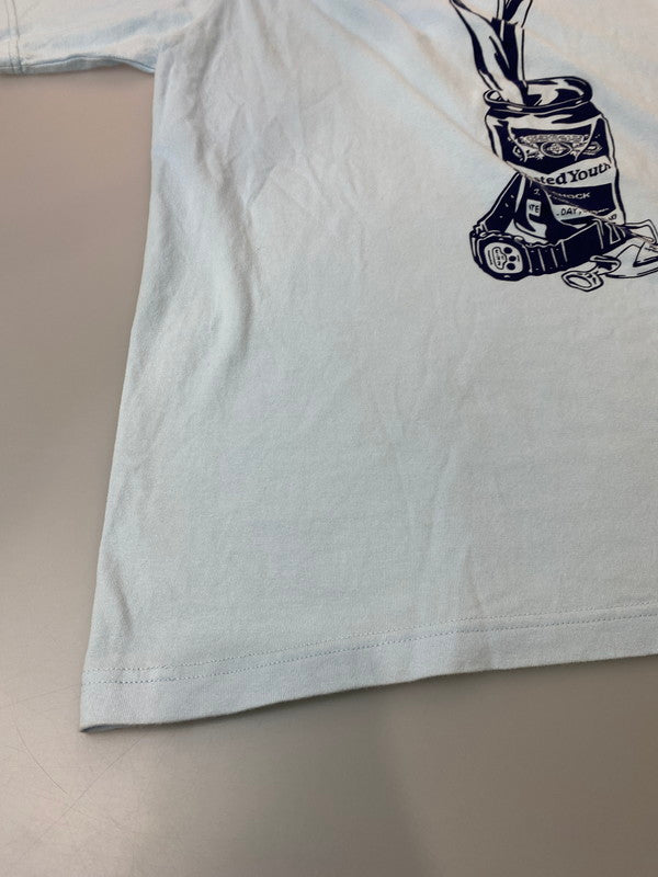 【中古品】【ボーイズ】 WASTED YOUTH ウェイステッド ユース x G-SHOCK ジーショック SS T-SHIRT Tシャツ トップス 142-250710-ks-13-min サイズ:XL カラー:ライトブルー 万代Net店