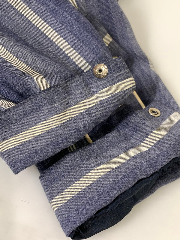 【中古品】【メンズ】 AMERICAN SPORTSMAN アメリカンスポーツマン 50S STRIPED WESTERN JACKET ウェスタンジャケット 146-250713-AS-95-min サイズ:L カラー:ネイビー 万代Net店