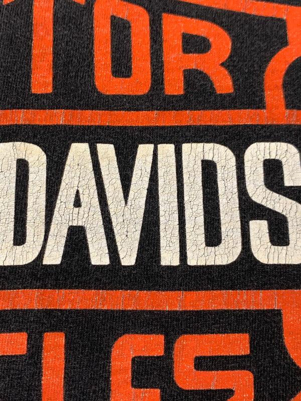 【中古品】【メンズ】 HARLEY DAVIDSON ハーレーダビッドソン c1995 NEWYORK CITY PRINT TEE ニューヨーク シティ プリント Tシャツ トップス 146-250717-jt-08-min サイズ:L カラー:ブラック 万代Net店