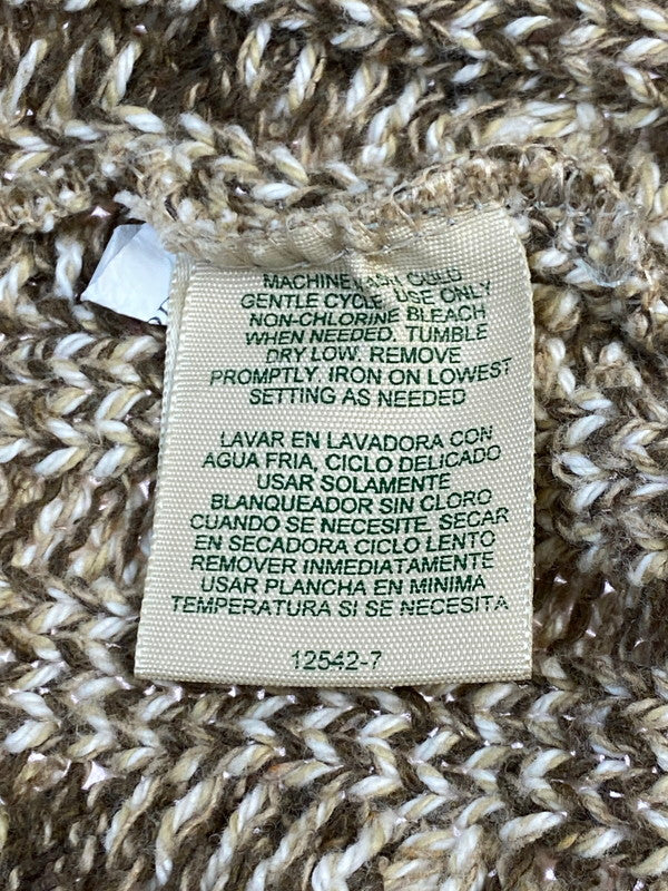 【中古品】【メンズ】 ST.JOHNS BAY セントジョンズベイ 90S CABLE KNIT ケーブルニット トップス 146-250727-ks-10-min サイズ:L カラー:ベージュ/ブラウン系 万代Net店