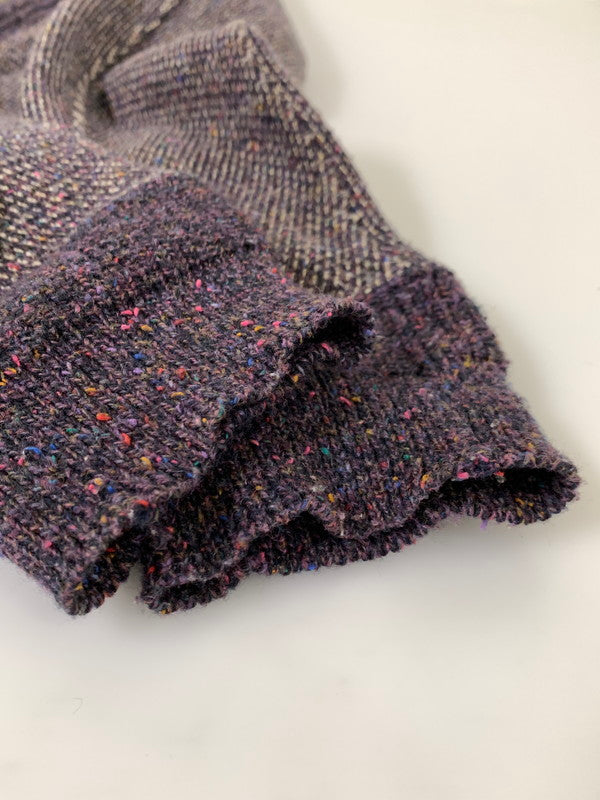 【中古品】【メンズ】 REMI RELIEF レミレリーフ ACRYLIC KNIT CARDIGAN アクリル ニットカーディガン 140-250731-AS-44-min サイズ:L カラー:パープル 万代Net店