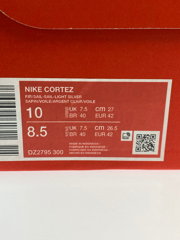 【中古美品】【メンズ】 NIKE ナイキ CORTEZ 靴 シューズ スニーカー SNEAKERS 160-250730-ks-33-min サイズ:27cm カラー:FIR/SAIL-SAIL-LIGHT SILVER 万代Net店