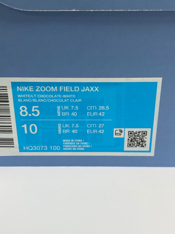 【未使用品】【メンズ/レディース】 NIKE ナイキ ×TRAVIS SCOTT トラヴィススコット ZOOM FIELD JAXX WHITE AND LIGHT CHOCOLATE 靴 シューズ スニーカー 160-250731-AS-9-min サイズ:26.5cm カラー:WHITE/LT CHOCOLATE-WHITE 万代Net店