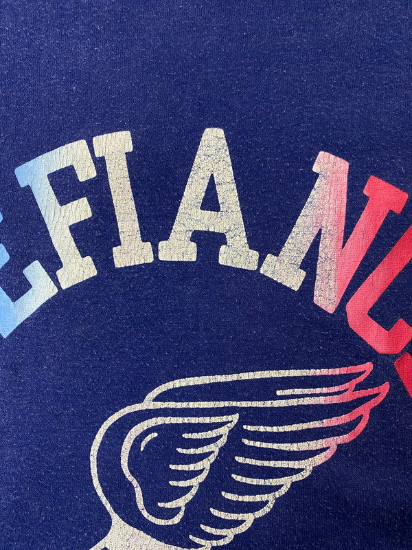 【中古品】【メンズ】 Champion チャンピオン 80'S WING FOOT PRINT TEE ショートスリーブ 146-250729-AS-31-min サイズ:M カラー:ネイビー 万代Net店