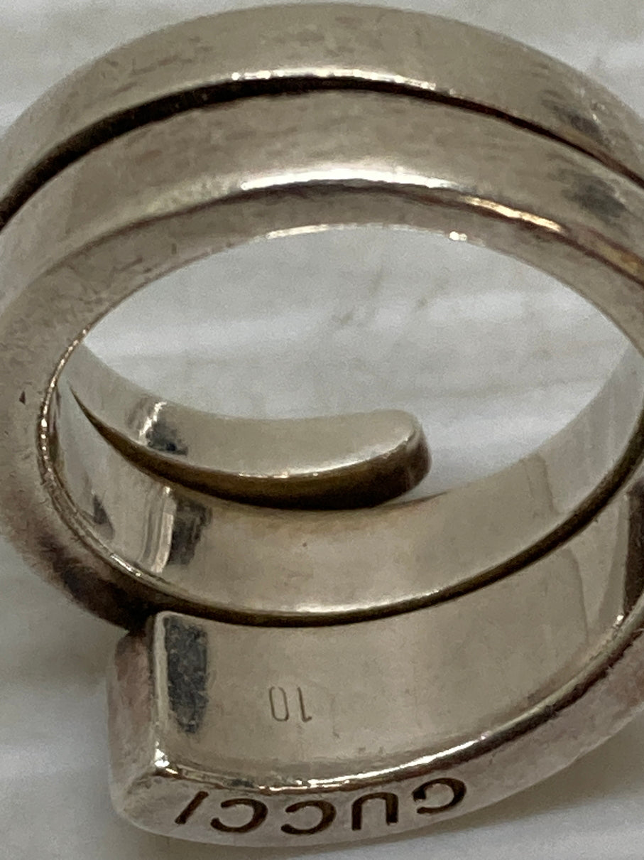 【中古品】【レディース】 GUCCI グッチ SNAKE SPIRAL RING リング 指輪 アクセサリー 182-250808-yn-07-min カラー:シルバー 万代Net店