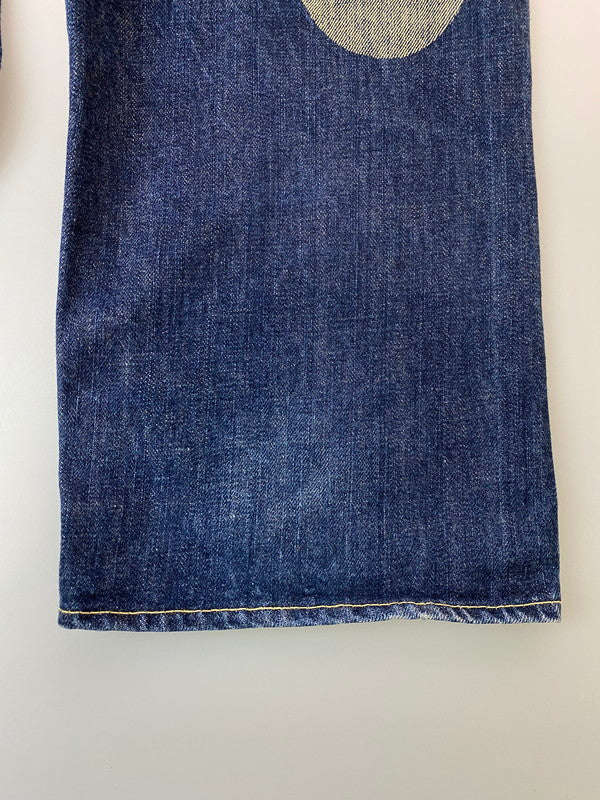 【中古品】【メンズ】 エヴィス DENIM PANTS LOT2001 ビッグカモメデニムパンツ ボトムス 156-250809-yn-09-min サイズ:30×35 カラー:インディゴ 万代Net店