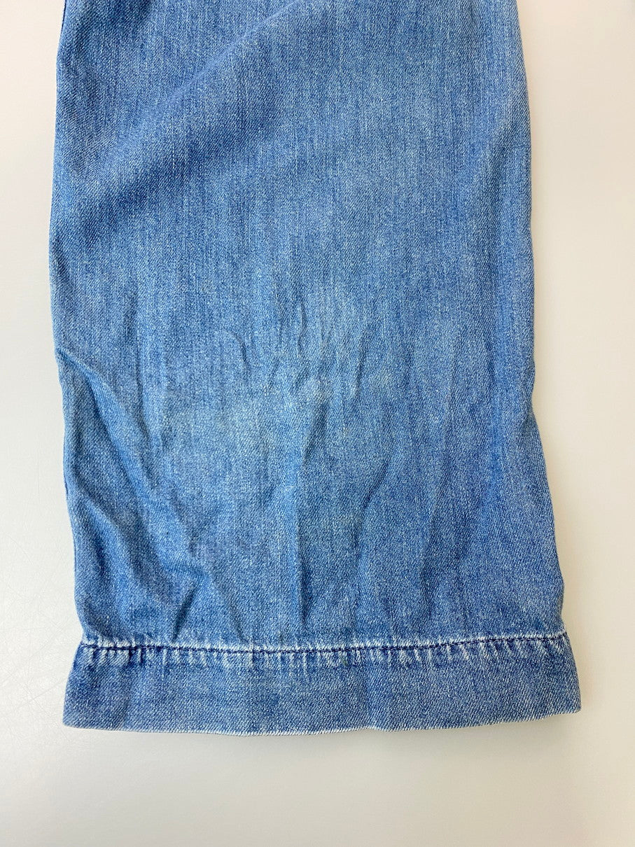 【現状渡し品】【メンズ】 HYSTERIC GLAMOUR ヒステリックグラマー 初期タグ OVERALL オーバーオール デニム ボトムス ワッペン オールインワン つなぎ 151-251029-em-34-min サイズ:FREE カラー:インディゴブルー 万代Net店