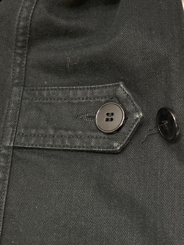 【中古品】【メンズ】 AGNES B HOMME アニエスベーオム COTTON DOUBLE JACKET コットン ダブル ジャケット アウター 141-250819-jt-07-min サイズ:50 カラー:ブラック 万代Net店