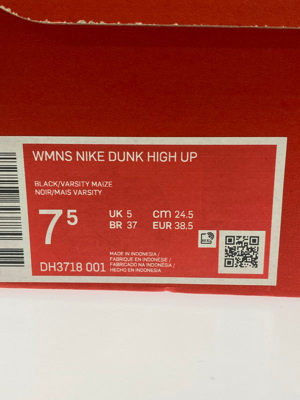 【中古品】【レディース】 NIKE ナイキ DH3718-001 WOMEN’S DUNK HIGH UP 靴 シューズ スニーカー SNEAKERS 160-250820-ks-03-min サイズ:24.5cm カラー:BLACK/VARSITY MAIZE 万代Net店