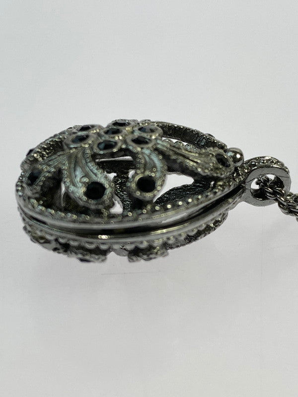 【中古品】【メンズ】 Christian Dior クリスチャンディオール ラインストーン ネックレス アクセサリー 182-250824-AS-21-min カラー:シルバー 万代Net店