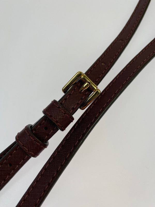 【中古品】【レディース】 マイケルコース JET SET ITEM LG EW ZP CHAIN CROSSBODY 35S1GTTC7L ジェットセットアイテム チェーンクロスボディ カバン ショルダーバッグ 188-250906-kk-12-min カラー:ボルドー 万代Net店