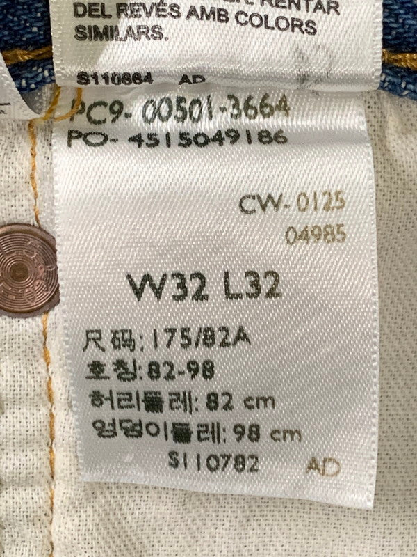 【中古美品】【メンズ】 Levi's リーバイス 501 ORIGINAL LIGHTWEIGHT JEANS デニムパンツ ボトムス 158-250902-AS-67-min サイズ:W32L32 カラー:ライトインディゴ 万代Net店