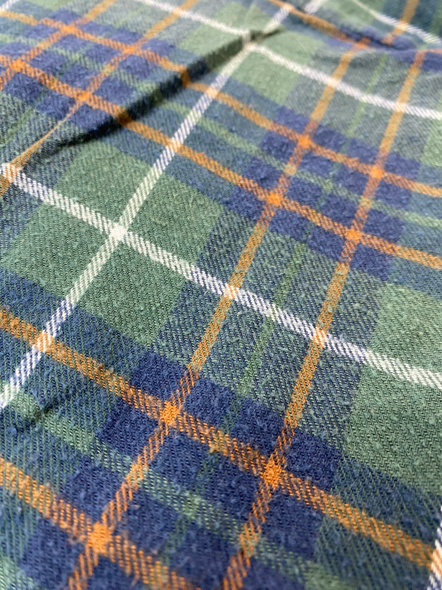 【中古品】【メンズ】 アロー SPORT WAER 80S CHECK SHIRT スポーツウエア 80年代 チェック シャツ トップス 146-250909-jt-17-min サイズ:M カラー:グリーン系 万代Net店