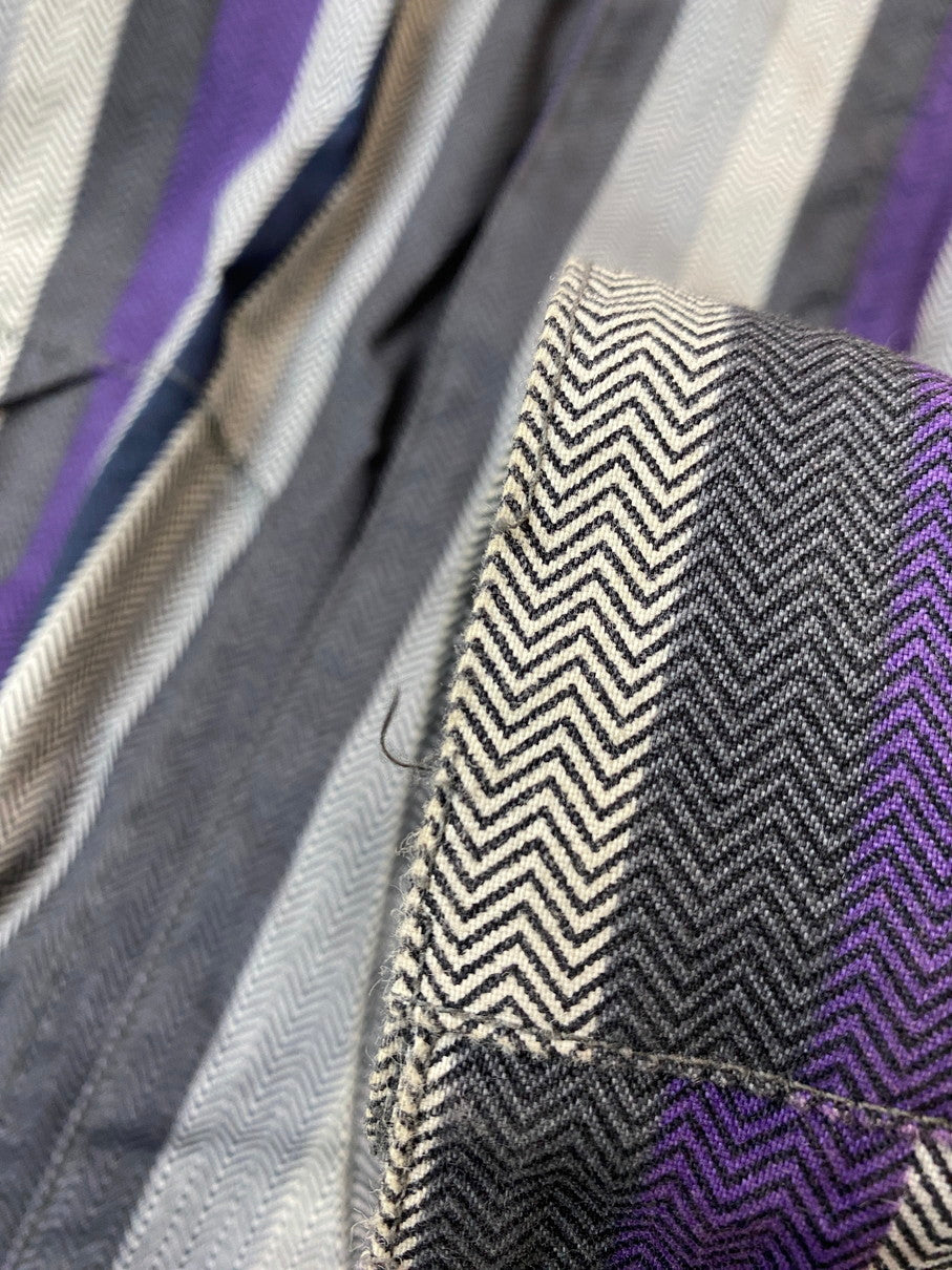 【中古品】【メンズ】 バートン HOOD JACKET フードジャケット アウター 144-250909-jt-13-min サイズ:L カラー:PURPLE GRAY WHITE 万代Net店