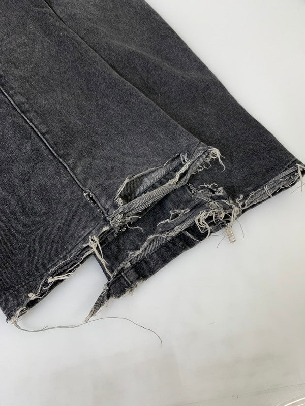 【現状渡し品】【メンズ】 ARGUECULTURE PANT アーギューカルチャー FLARE DENIM PANTS フレアデニムパンツ ボトムス ジーンズ 153-250910-kk-33-min サイズ:M カラー:ブラック 万代Net店