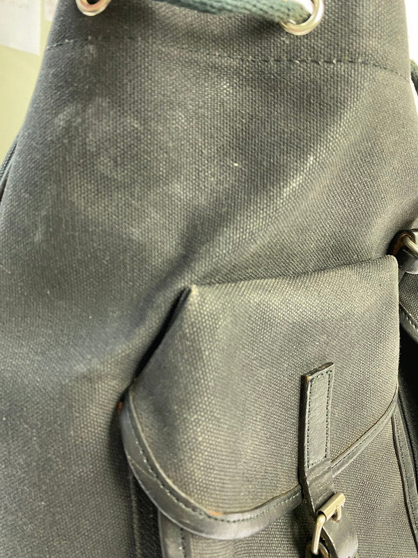 【現状渡し品】【メンズ/レディース】 コムデギャルソンオム 80's CANVAS BAG キャンバスバッグ リュックサック カバン 188-250917-yn-11-min カラー:ブラック 万代Net店