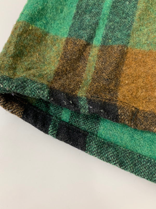 【中古品】【メンズ】 USED 60S CHECK LS SHIRT チェックシャツ ロングスリーブ 146-250911-AS-27-min カラー:グリーン/ブラウン 万代Net店