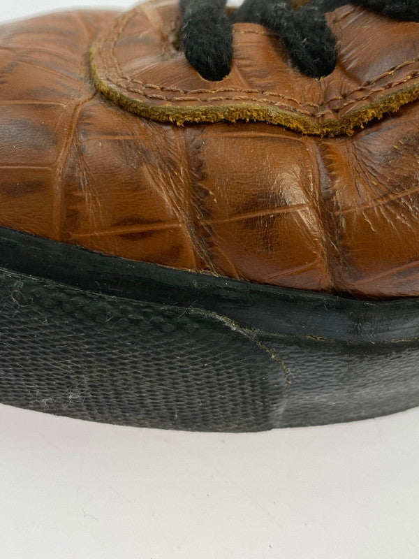 【中古品】【メンズ】 LAST RESORT AB ラストリゾート・エービー クロコスニーカー ローカット スニーカー 163-250914-em-53-min サイズ:26.5cm カラー:ブラウン 万代Net店