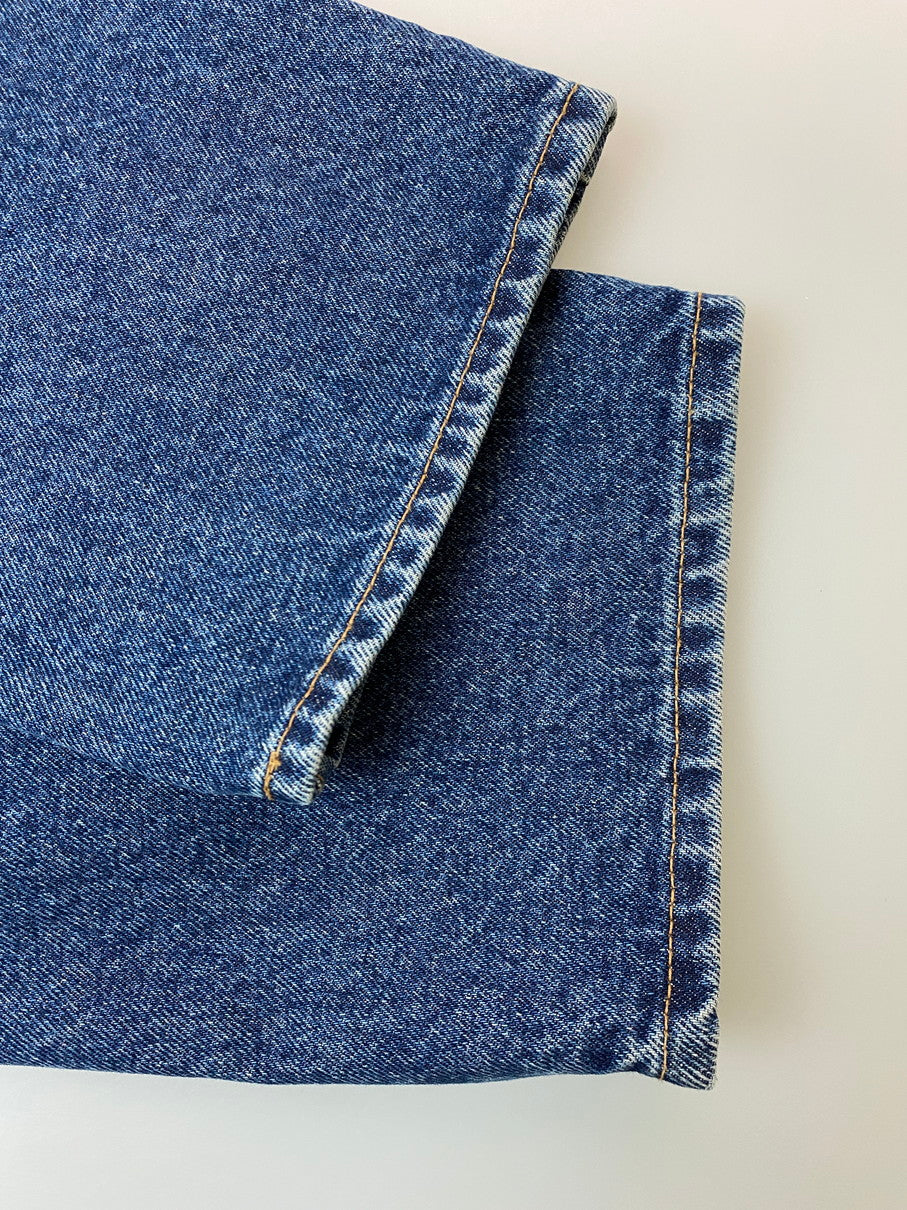 【中古品】【メンズ】 ユニバーサルプロダクツ 5P STRAIGHT DENIM PANTS 233-60507 ストレート デニム パンツ メンズ ボトムス ジーンズ 151-250922-em-36-min サイズ:2 カラー:インディゴブルー 万代Net店