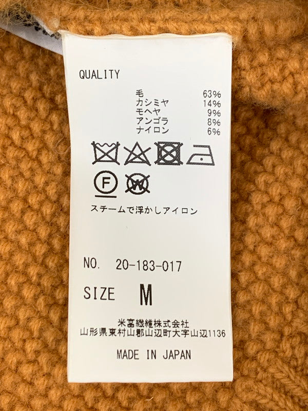 【中古品】【メンズ】 COOHEM コーヘン 20-183-017 WOOL KNIT ウール ニット トップス 140-250927-ks-67-min サイズ:M カラー:オレンジ 万代Net店