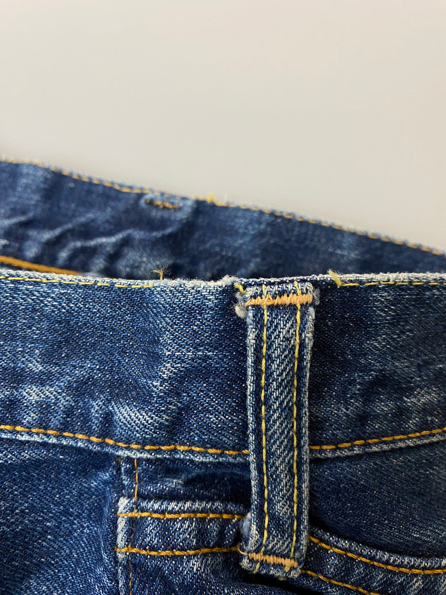 【現状渡し品】【メンズ】 Levi's リーバイス 60's 501 DENIM PANTS VINTAGE 60年代 501 デニムパンツ ボトムス ジーンズ BIG E ボタン裏 刻印6 イエローステッチ Vステッチ ヴィンテージ 157-251008-kk-43-min サイズ:表記無し 下記参照 カラー:ライトインディゴ 万代Net店
