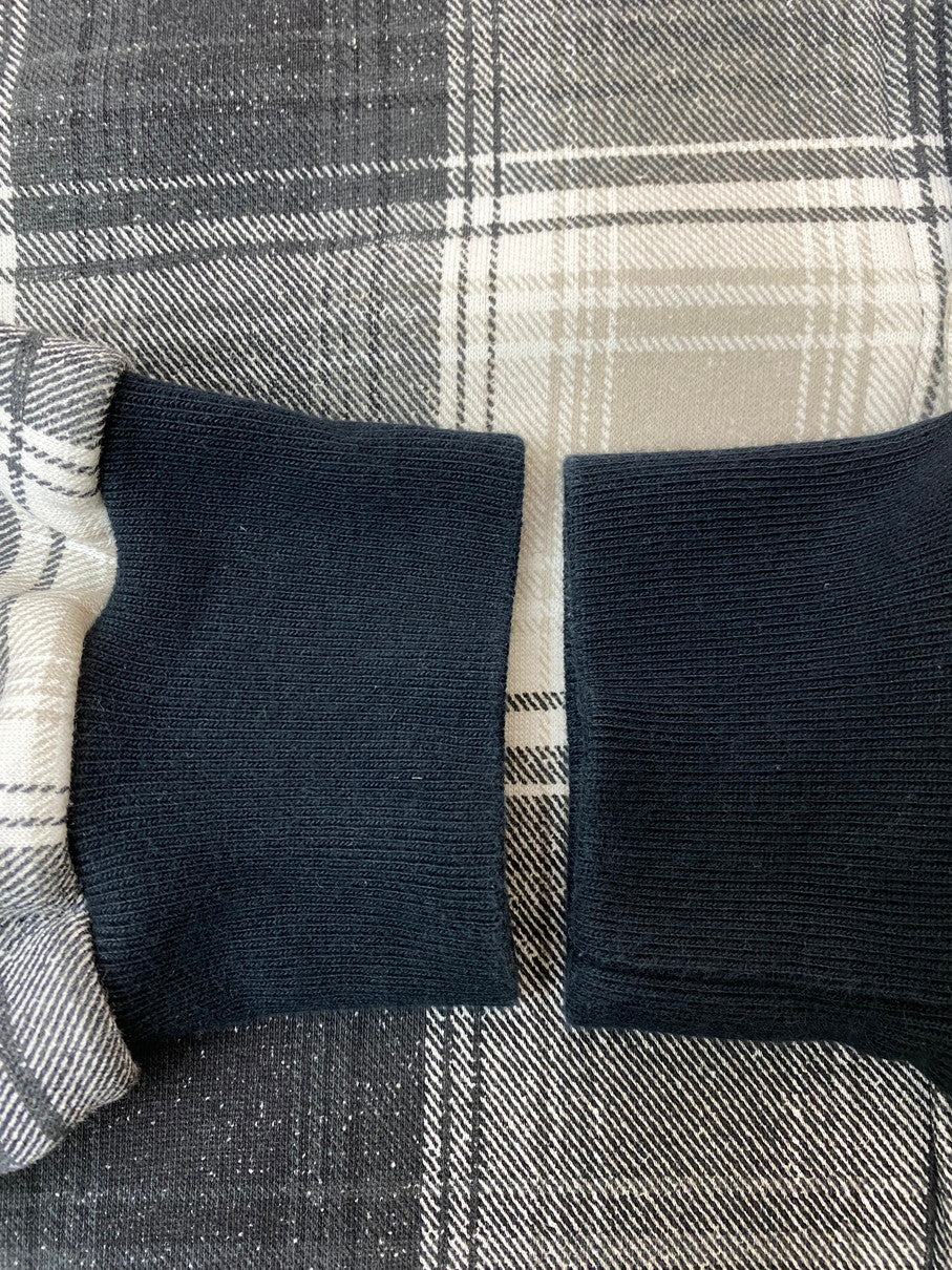 【中古品】【メンズ】 Supreme シュプリーム × NIKE ナイキ 別注 コラボ 18AW PLAID HOODED SWEATSHIRT AR5572-010 プレイド フーデッド スウェットシャツ トップス パーカー 149-250930-kk-25-min サイズ:S カラー:ブラック/ホワイト 万代Net店