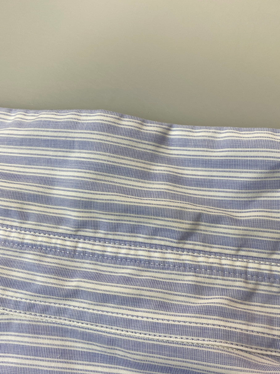 【中古品】【メンズ】 COMME des GARCONS HOMME DEUX コムデギャルソン・オム・ドゥ GIMMICK STRIPE L/S SHIRT DC-B032 AD2018 ギミック ストライプ ロングスリーブシャツ 長袖 トップス 140-250930-kk-12-min サイズ:S カラー:ライトブルー 万代Net店