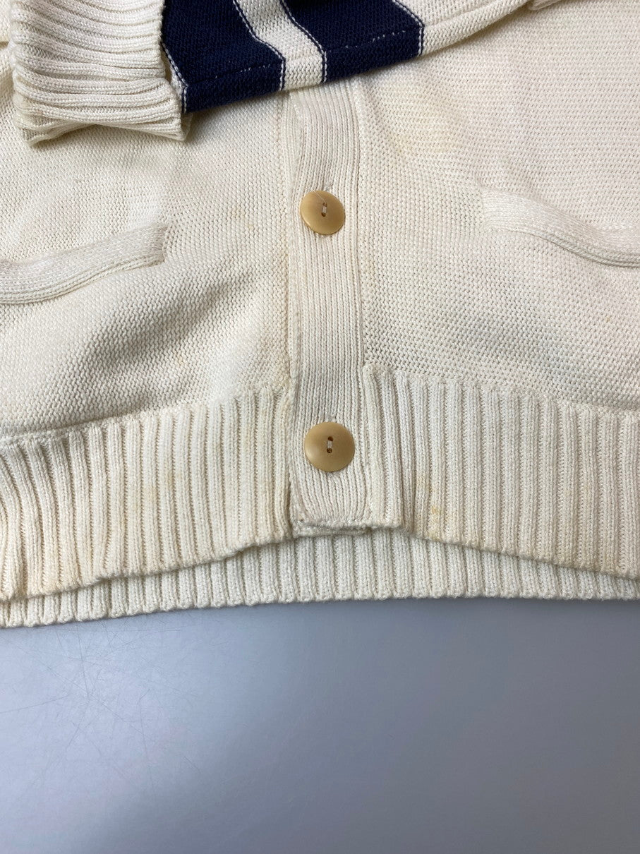 【中古品】【メンズ】 タウンクラフト 60-70's KNIT CARDIGAN VINTAGE 60-70年代 ニットカーディガン トップス ヴィンテージ 146-251106-kk-88-min サイズ:M カラー:アイボリー 万代Net店