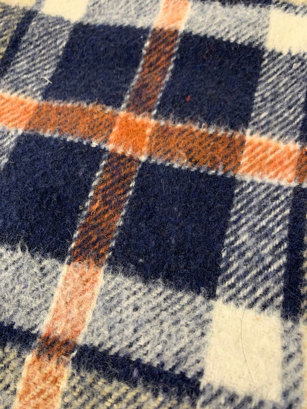 【中古品】【メンズ】 FLEETWOOD SPORTSWEAR フリートウッド スポーツウェア 70's BOA CHECK VEST VINTAGE 70年代 ボア チェックベスト トップス ヴィンテージ 146-251008-kk-40-min サイズ:S カラー:ネイビー 万代Net店