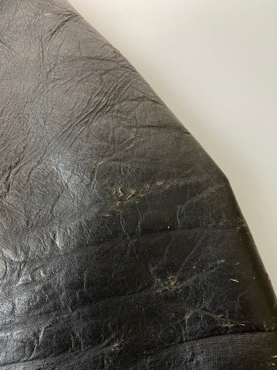 【ジャンク品】【メンズ】 BROOKS LEATHER SPORTSWEAR ブルックスレザー スポーツウェア 60’s LEATHER SINGLE RIDERES JACKET VINTAGE 60年代 レザー シングルライダースジャケット アウター ヴィンテージ 146-251008-kk-48-min サイズ:表記無し 下記参照 カラー:ブラック 万代Net店